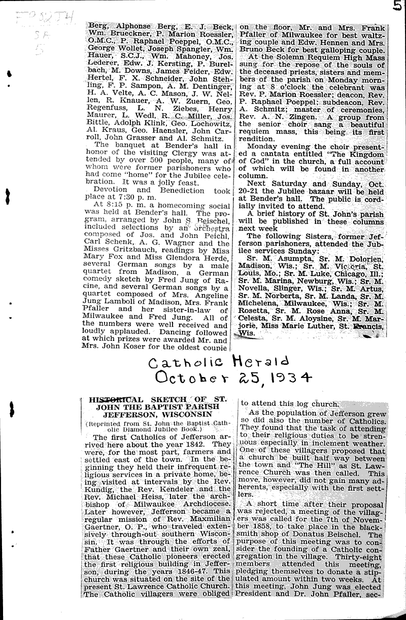  Source: Jefferson Banner Topics: Church History Date: 1934-10-11