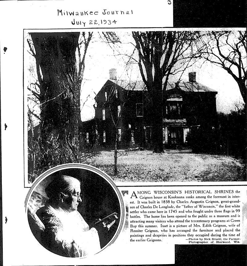  Source: Milwaukee Journal Topics: Architecture Date: 1934-07-22
