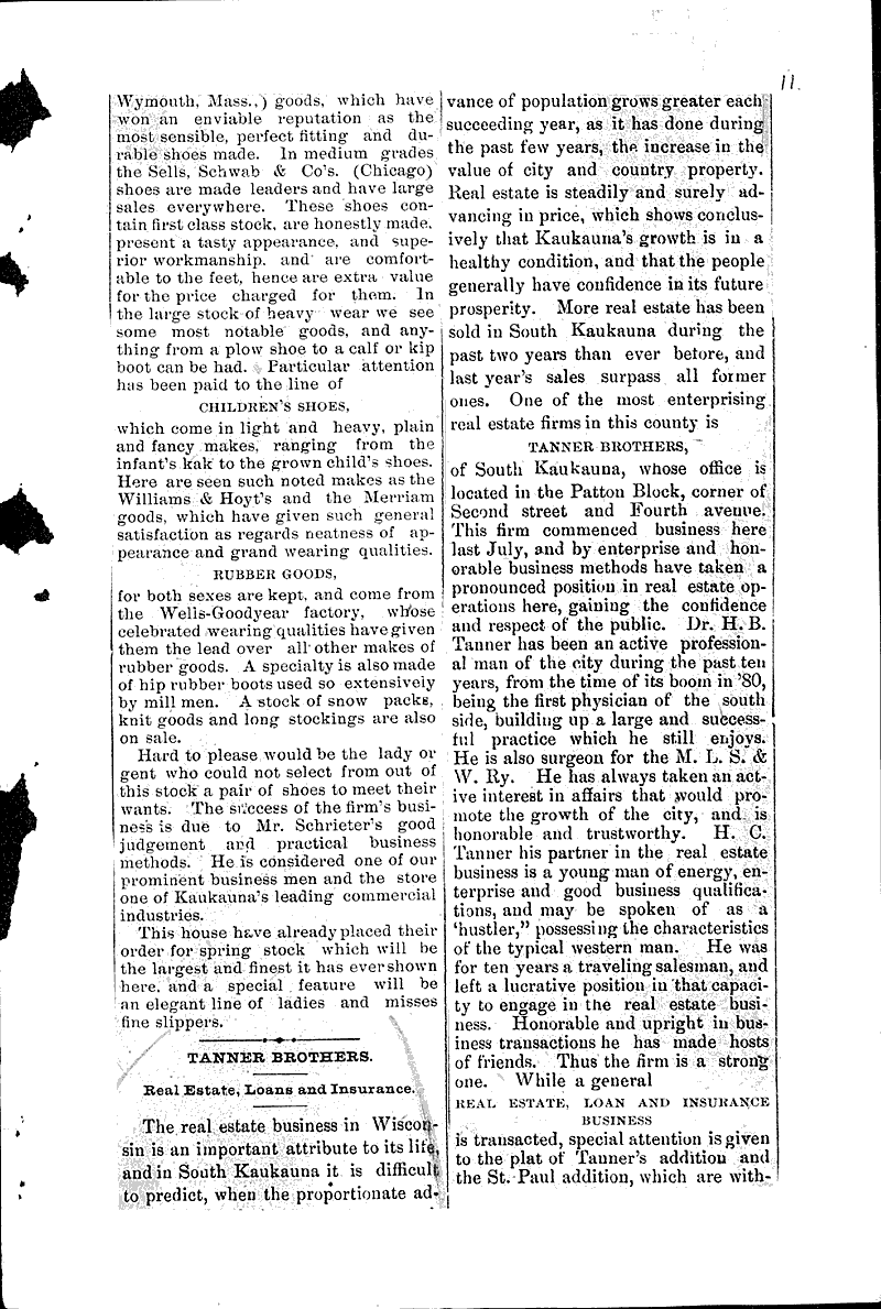  Source: Kaukauna Times Date: 1891-01-16