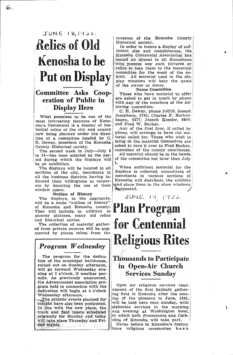  Topics: Church History Date: 1935-06-19
