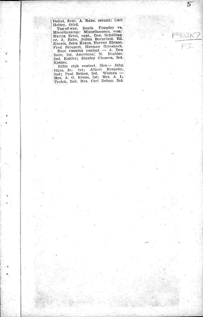  Source: Sheboygan Telegram Date: 1923-08-13