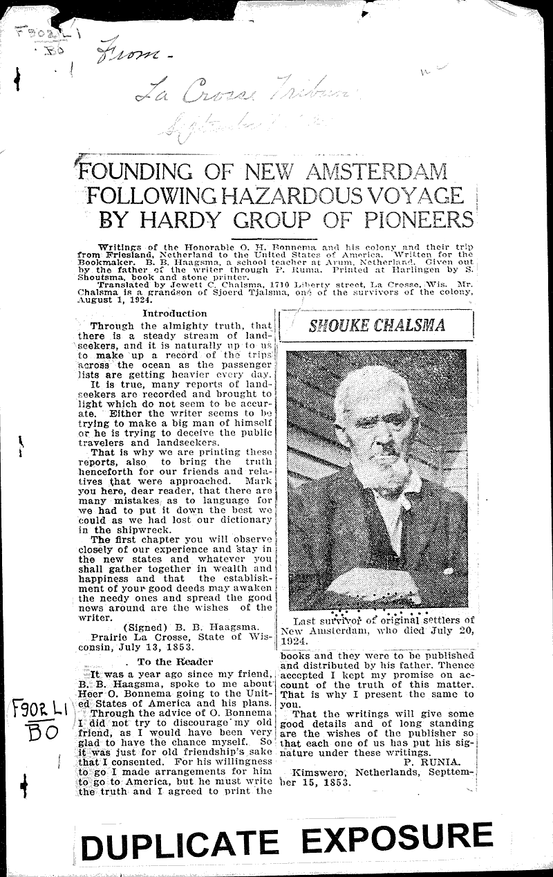  Source: La Crosse Tribune Topics: Government and Politics Date: 1924-09-07
