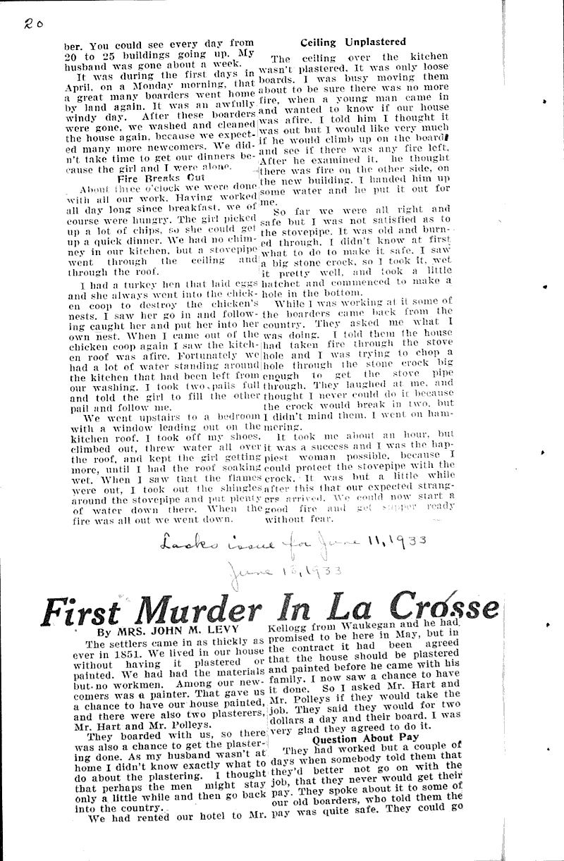  Source: La Crosse Tribune and Leader-Press Topics: Education Date: 1933-03-12
