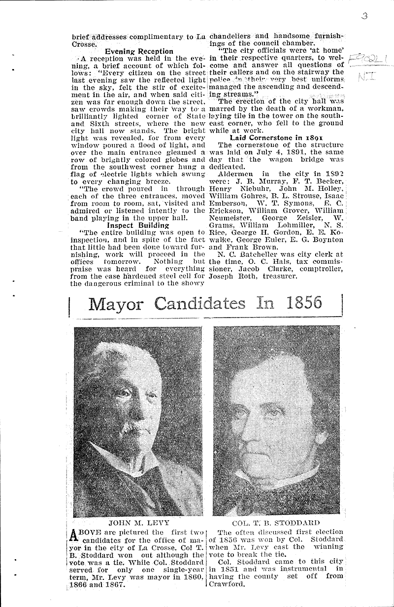  Source: La Crosse Tribune and Leader-Press Topics: Government and Politics Date: 1932-02-07