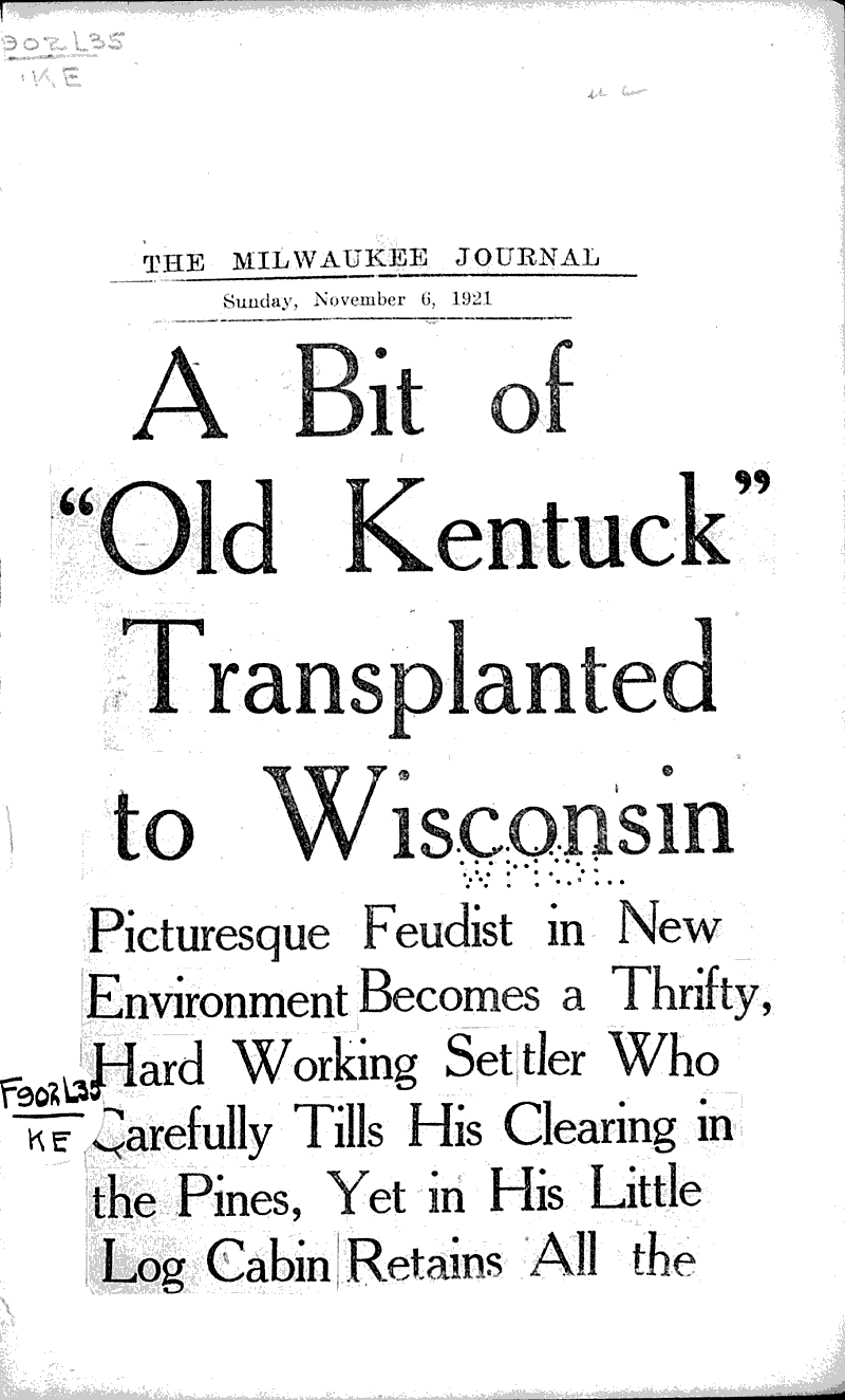  Source: Milwaukee Journal Date: 1921-11-06