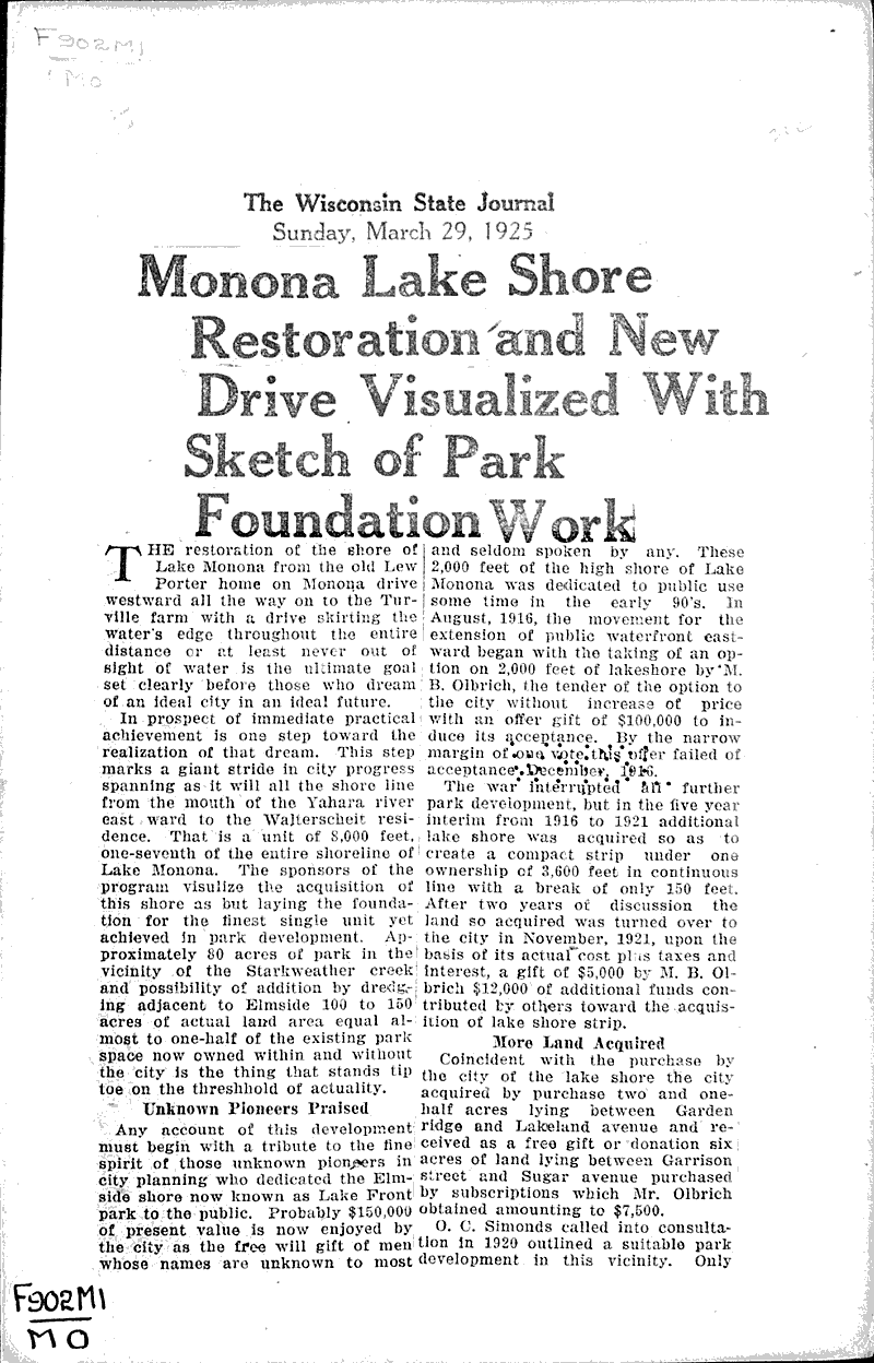  Source: Wisconsin State Journal Date: 1925-03-29