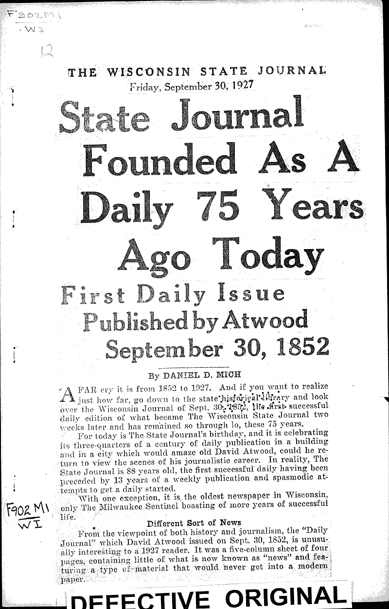  Source: Wisconsin State Journal Date: 1927-09-30