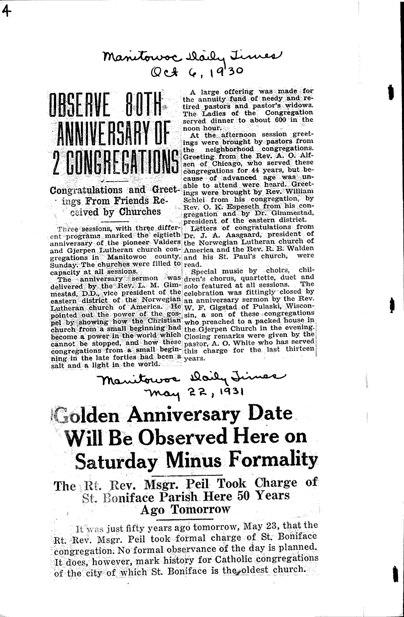  Topics: Church History Date: 1931-05-22