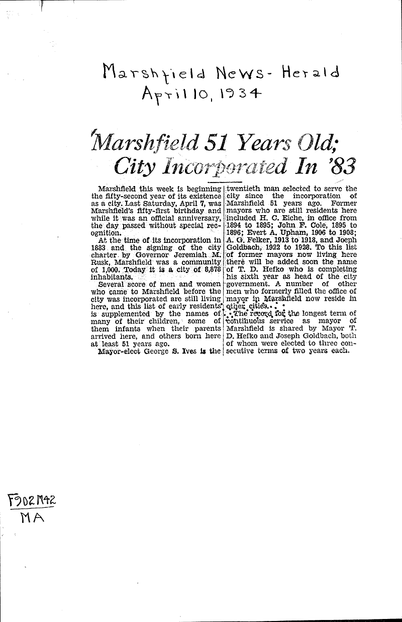  Source: Marshfield News-Herald Date: 1934-04-10
