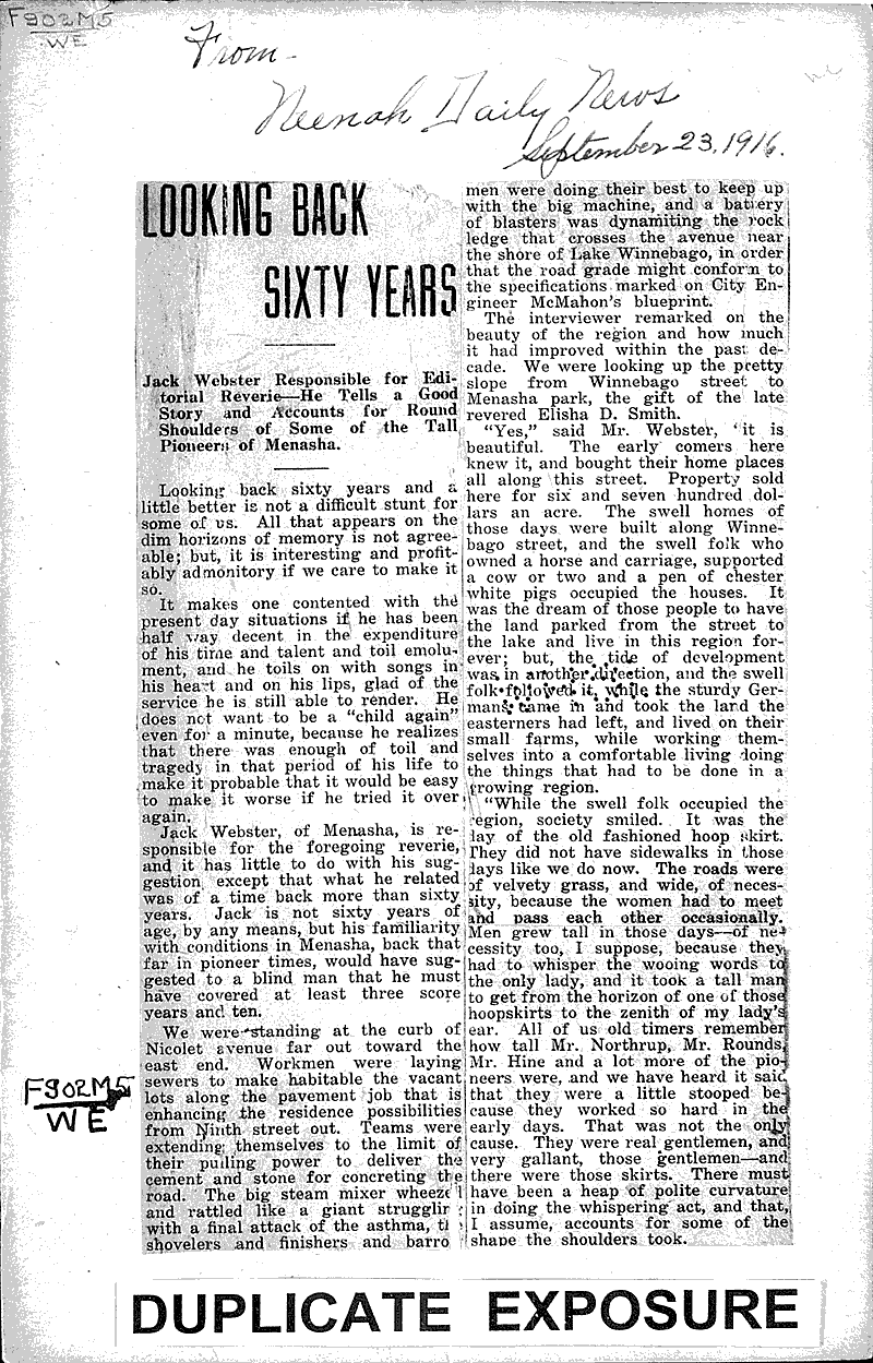  Source: Neenah Daily News Date: 1916-09-23