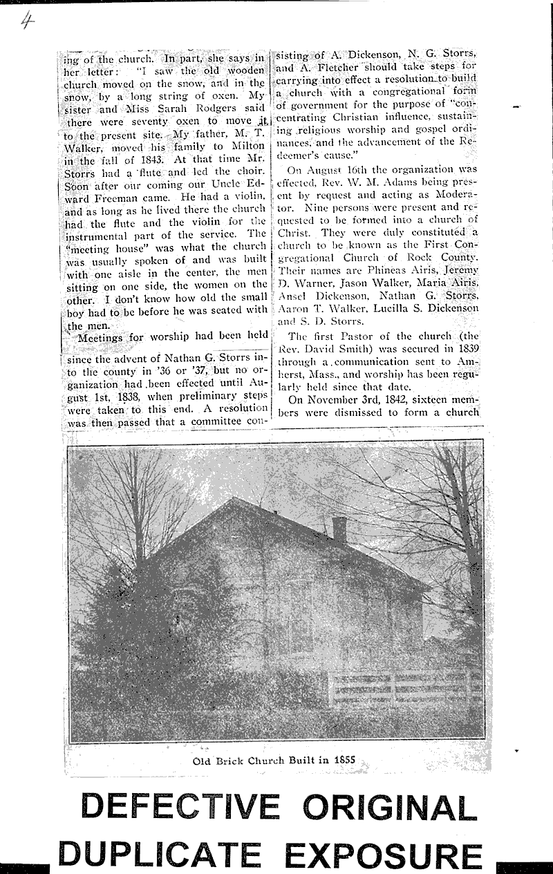  Source: Milton Junction Telephone Topics: Church History Date: 1913-10-08