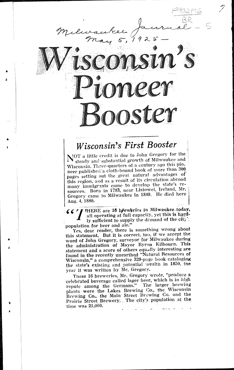  Source: Milwaukee Journal Topics: Industry Date: 1925-05-05