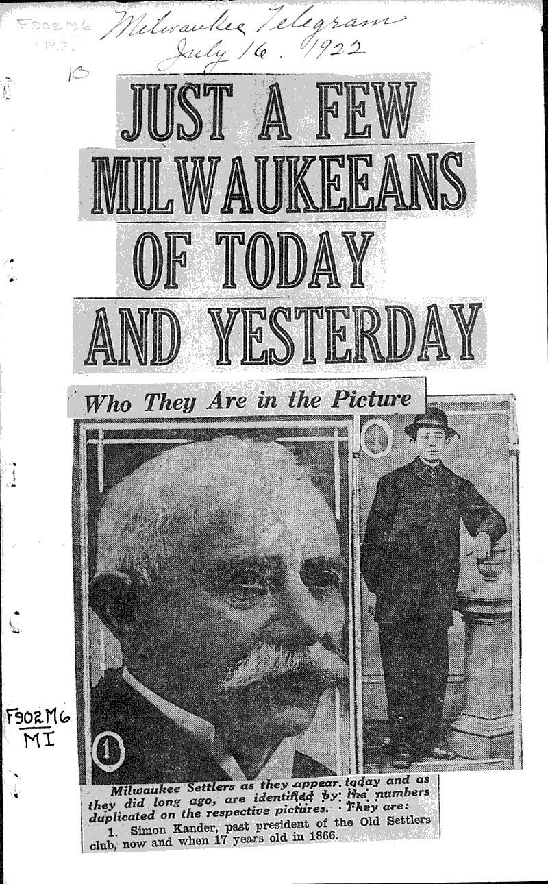  Source: Milwaukee Telegram Topics: Immigrants Date: 1922-07-16