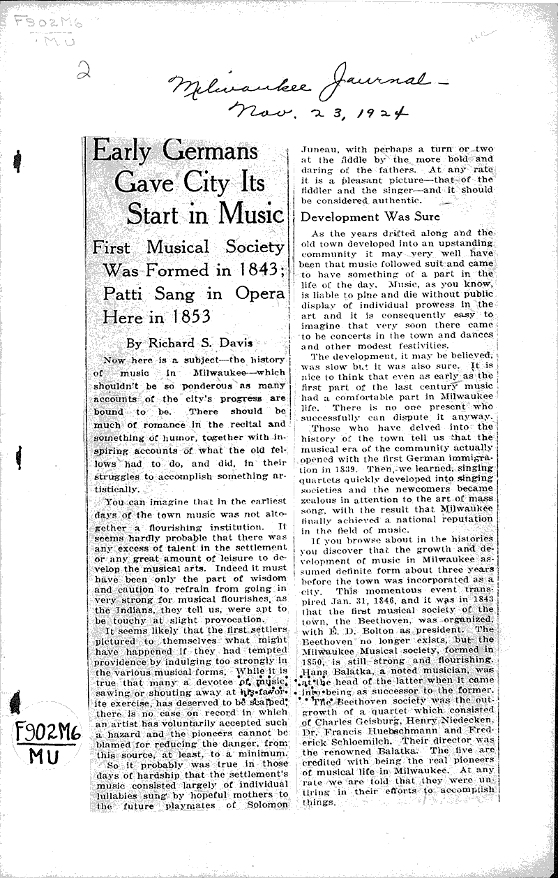  Source: Milwaukee Journal Topics: Immigrants Date: 1924-11-23