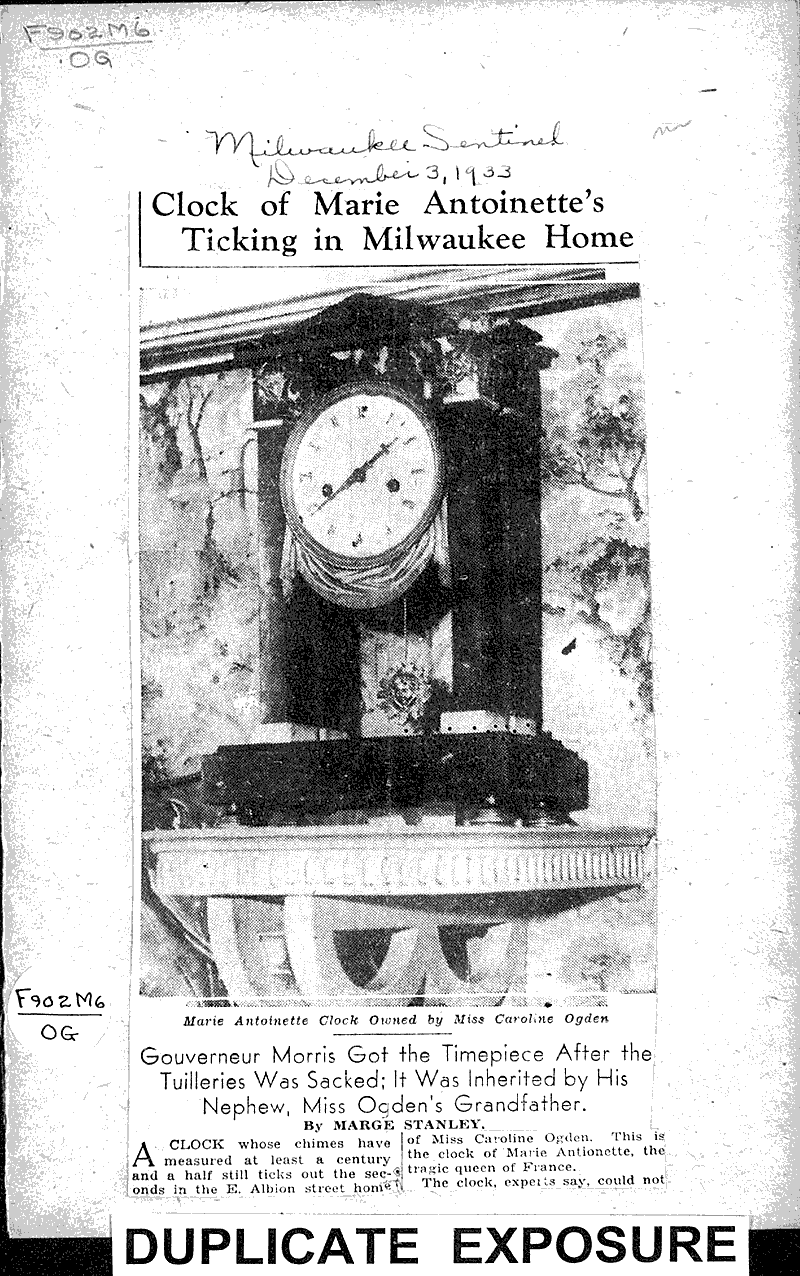 Source: Milwaukee Sentinel Topics: Art and Music Date: 1933-12-03