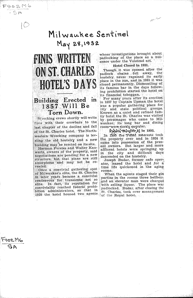  Source: Milwaukee Sentinel Topics: Industry Date: 1932-05-28