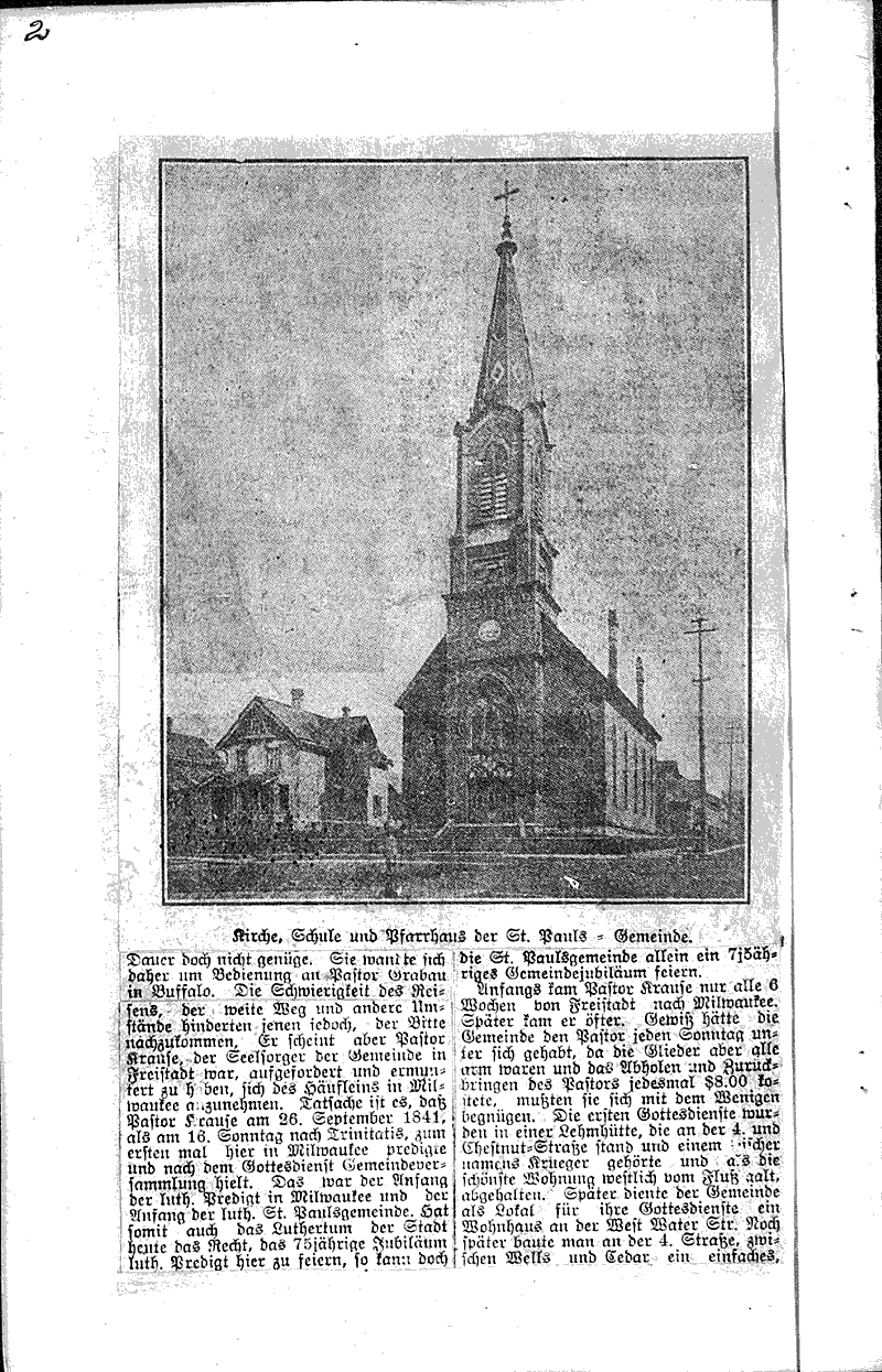  Source: Milwaukee Germania - Herald Topics: Church History Date: 1916-09-24