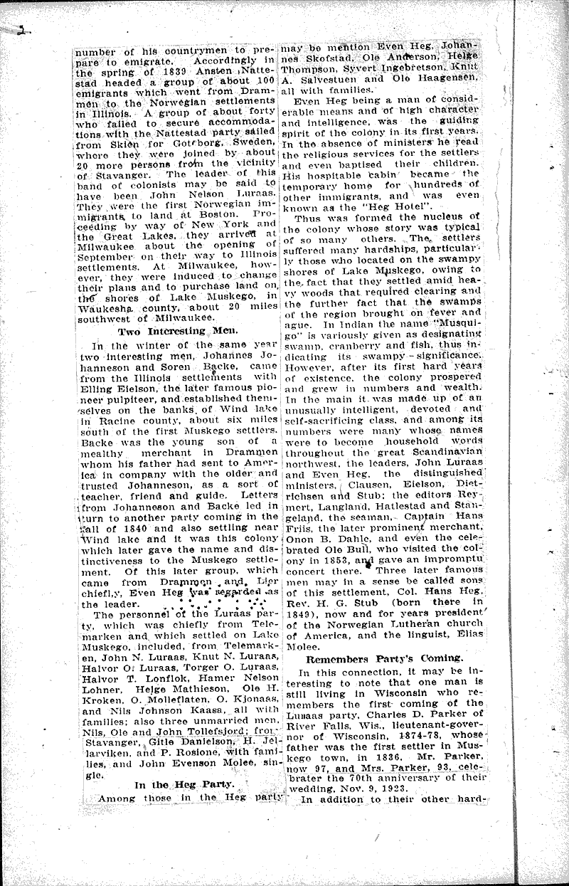  Source: Racine Journal-News Topics: Immigrants Date: 1924-07-16