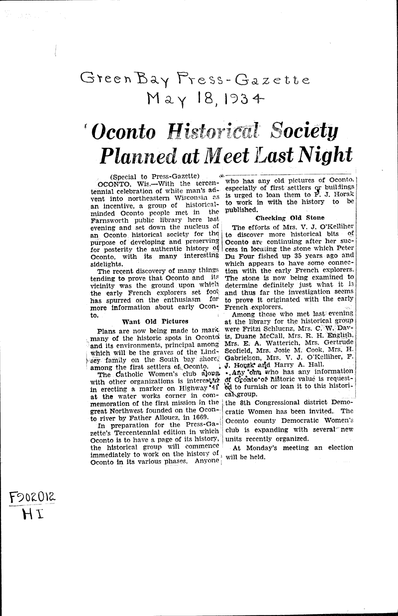  Source: Green Bay Press Gazette Topics: Education Date: 1934-05-18
