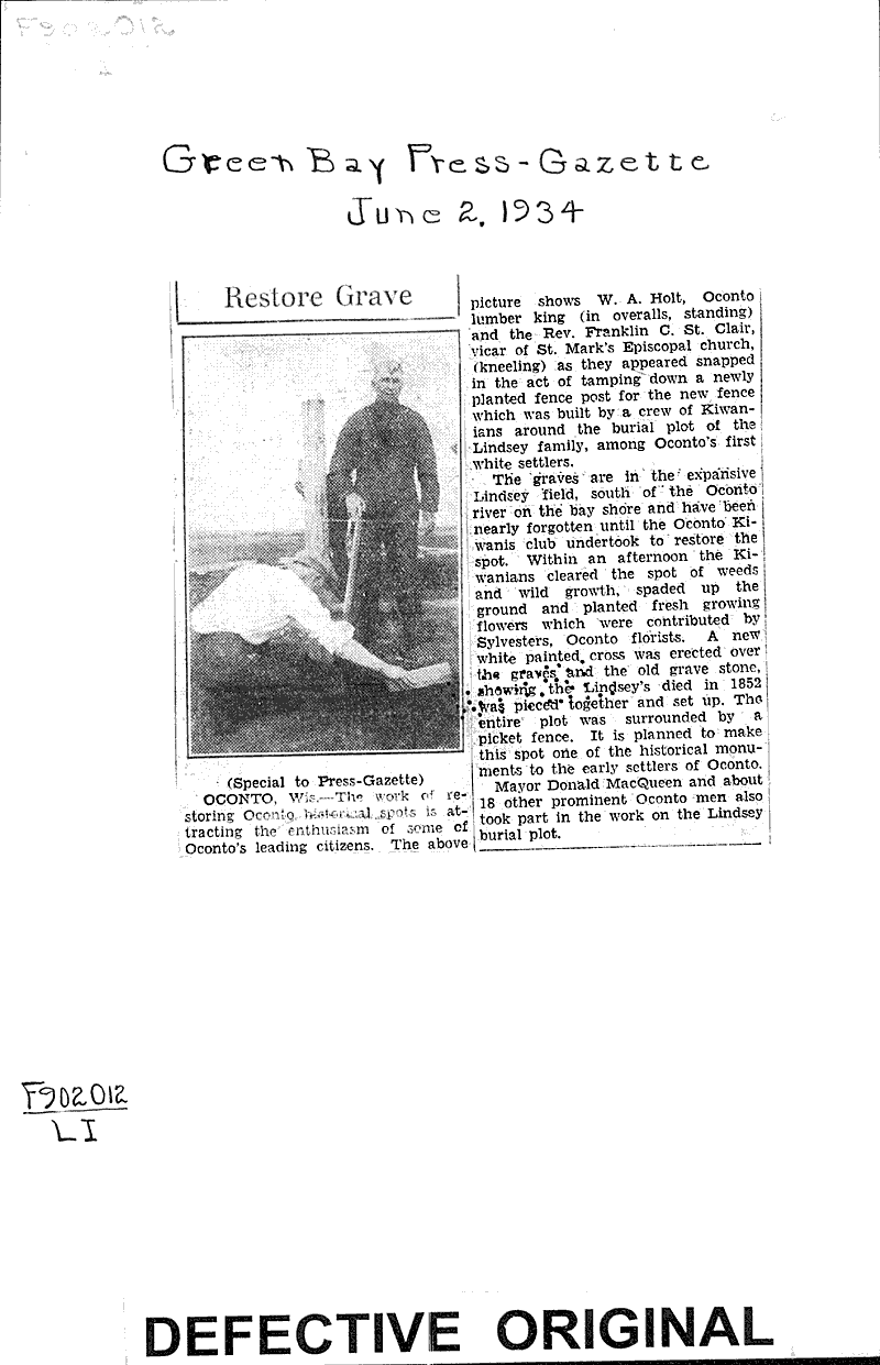  Source: Green Bay Press Gazette Date: 1934-06-02