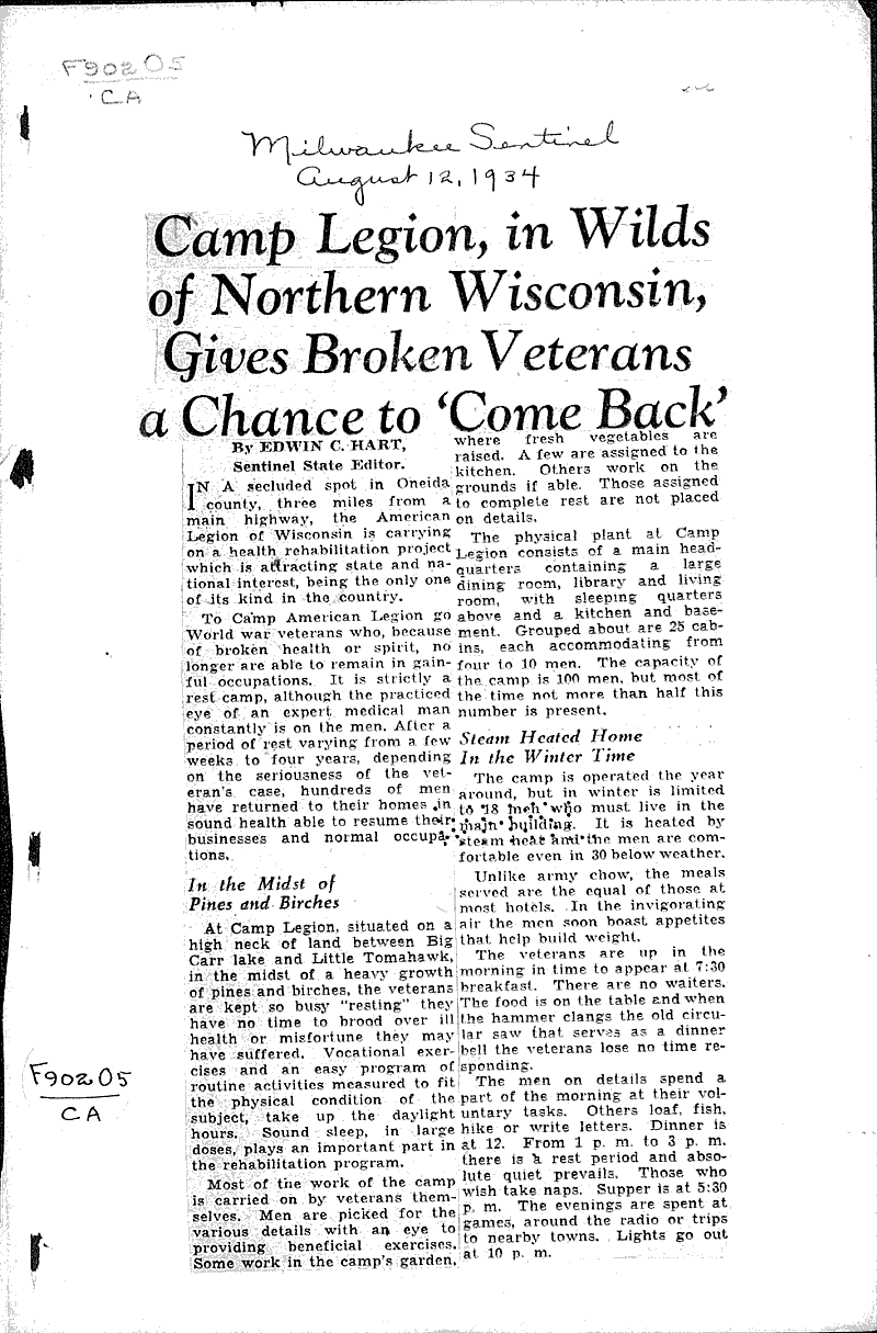  Source: Milwaukee Sentinel Topics: Wars Date: 1934-08-12