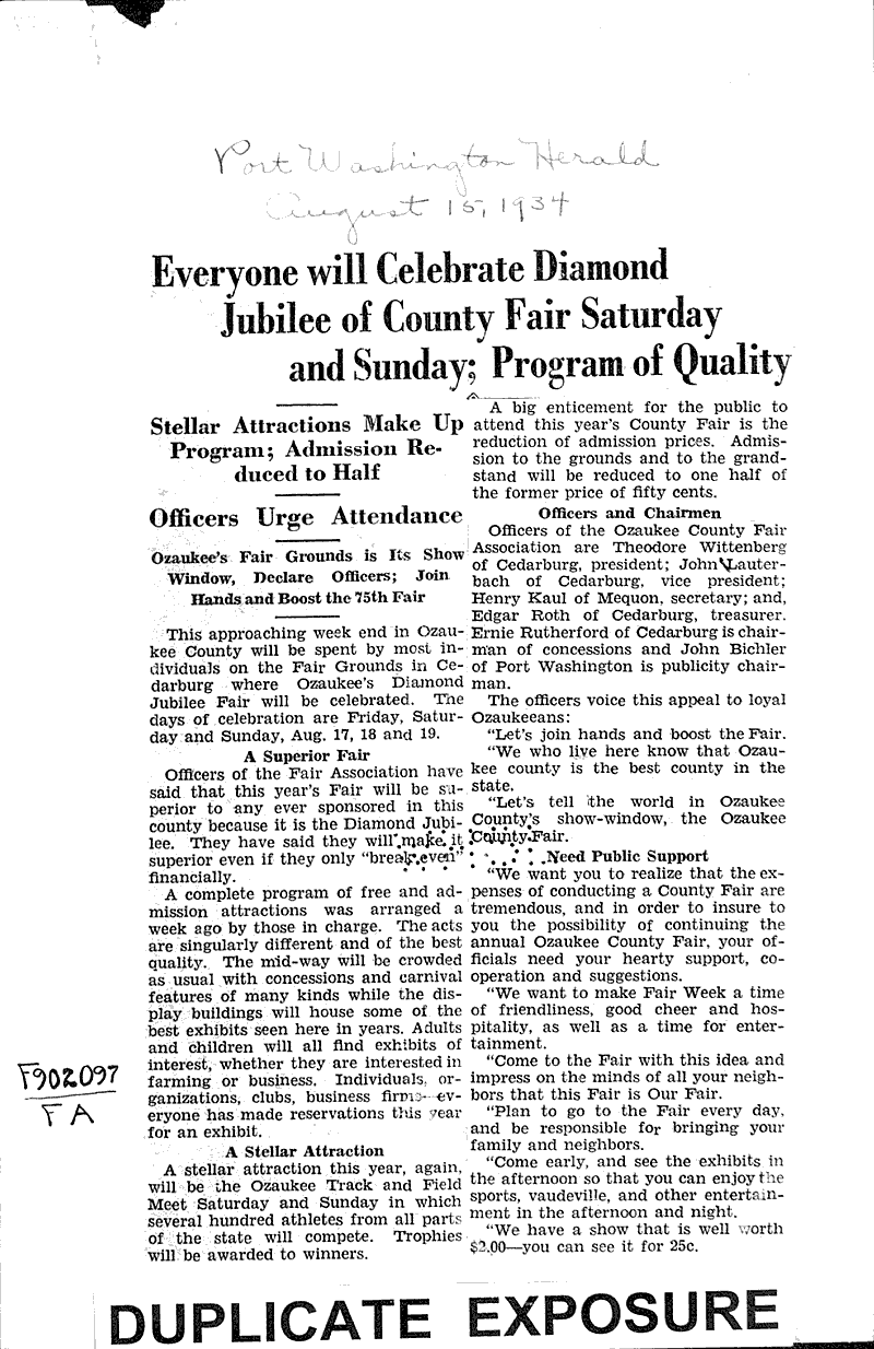  Source: Port Washington Herald Date: 1934-08-15
