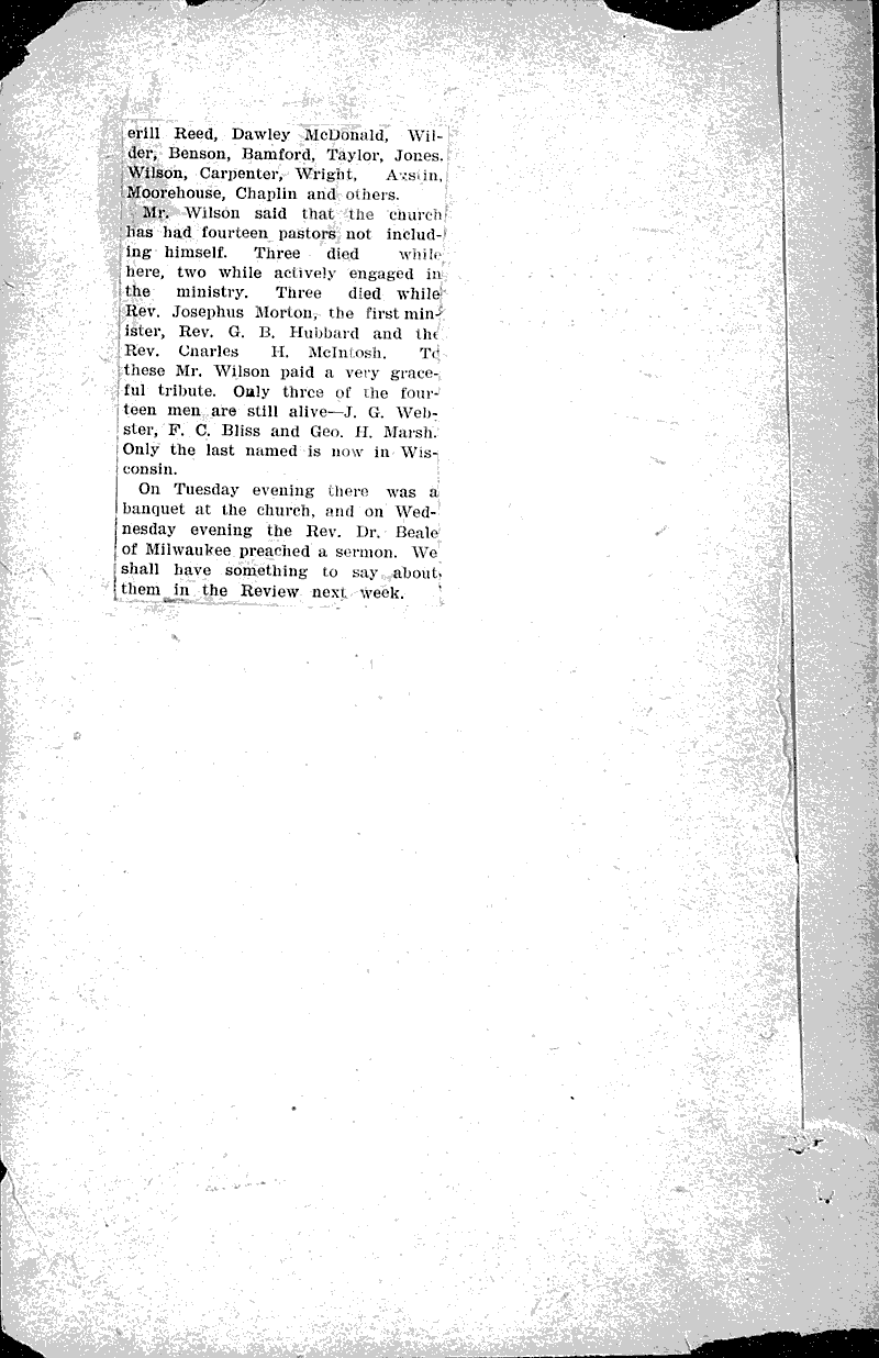  Source: Sheboygan Herald Topics: Church History Date: 1907-12-14