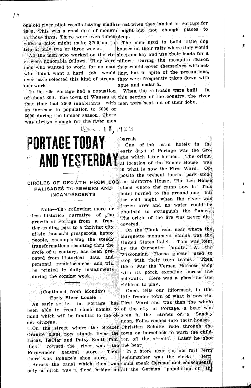 Source: Portage Register-Democrat Topics: Industry Date: 1923-12-11