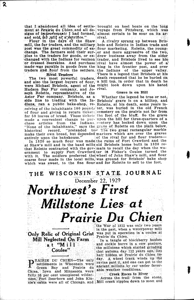  Source: Wisconsin State Journal Date: 1929-12-22