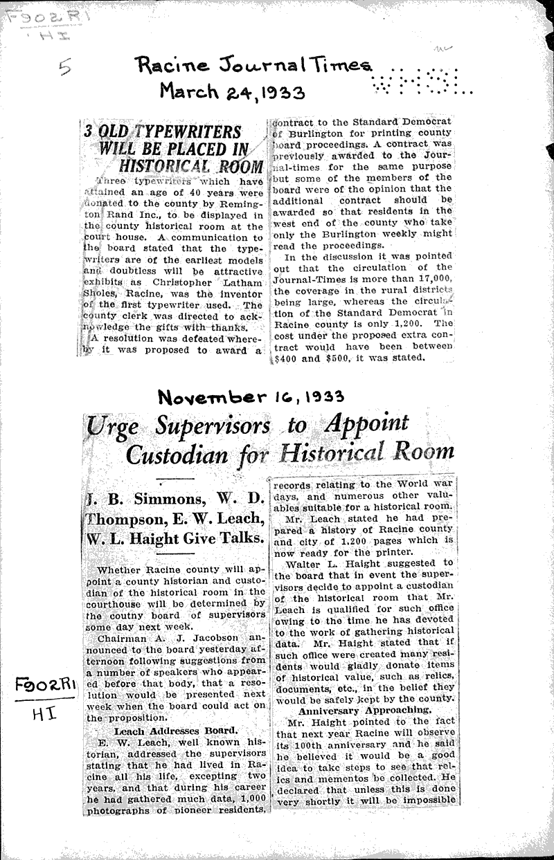  Source: Racine Journal-Times Topics: Industry Date: 1933-03-24