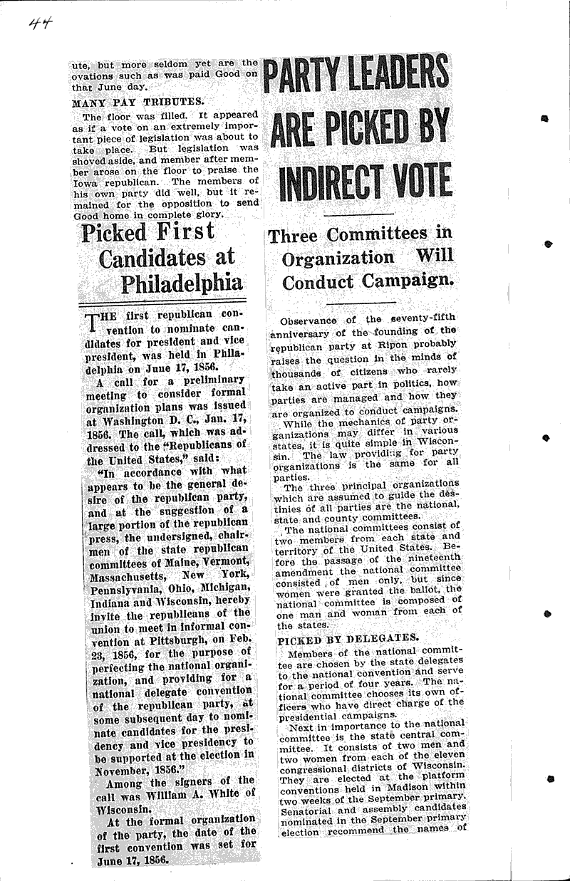  Source: Milwaukee Sentinel Topics: Government and Politics Date: 1929-06-06