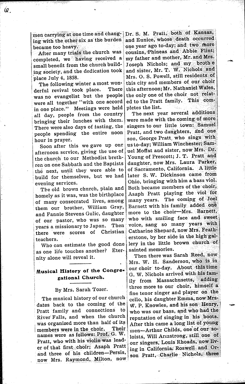  Source: River Falls Journal Topics: Church History Date: 1905-02-09