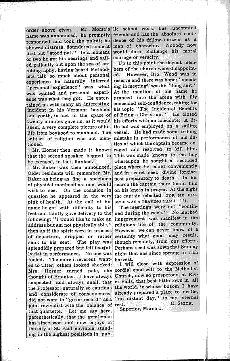  Source: River Falls Journal Topics: Church History Date: 1907-04-25