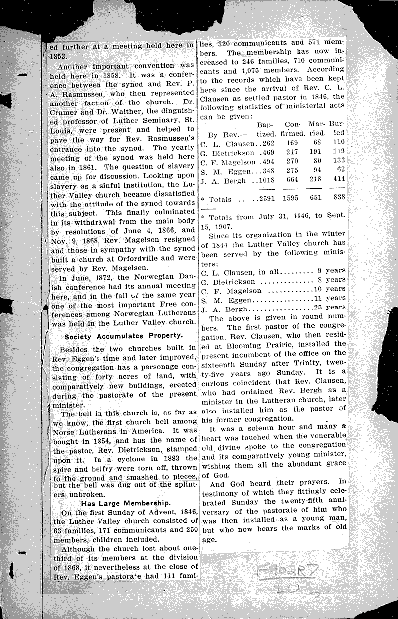  Source: Beloit Free Press Topics: Church History Date: 1907-09-17