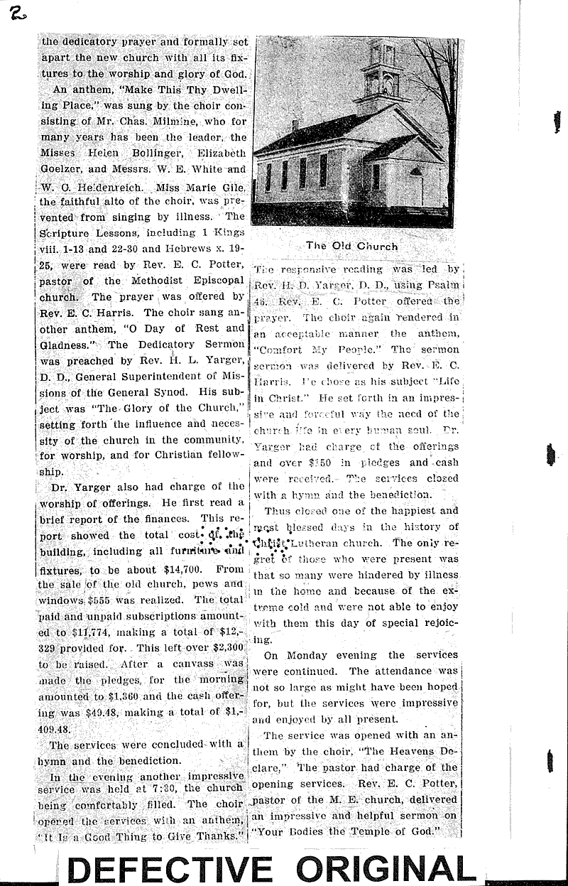  Source: Sharon Reporter Topics: Church History Date: 1916-01-20