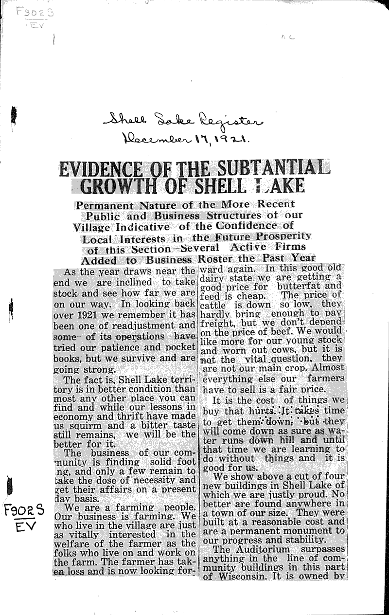  Source: Shell Lake Register Date: 1921-12-17