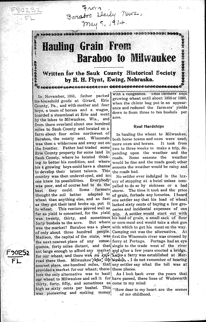  Source: Baraboo Daily News Date: 1914-05-08