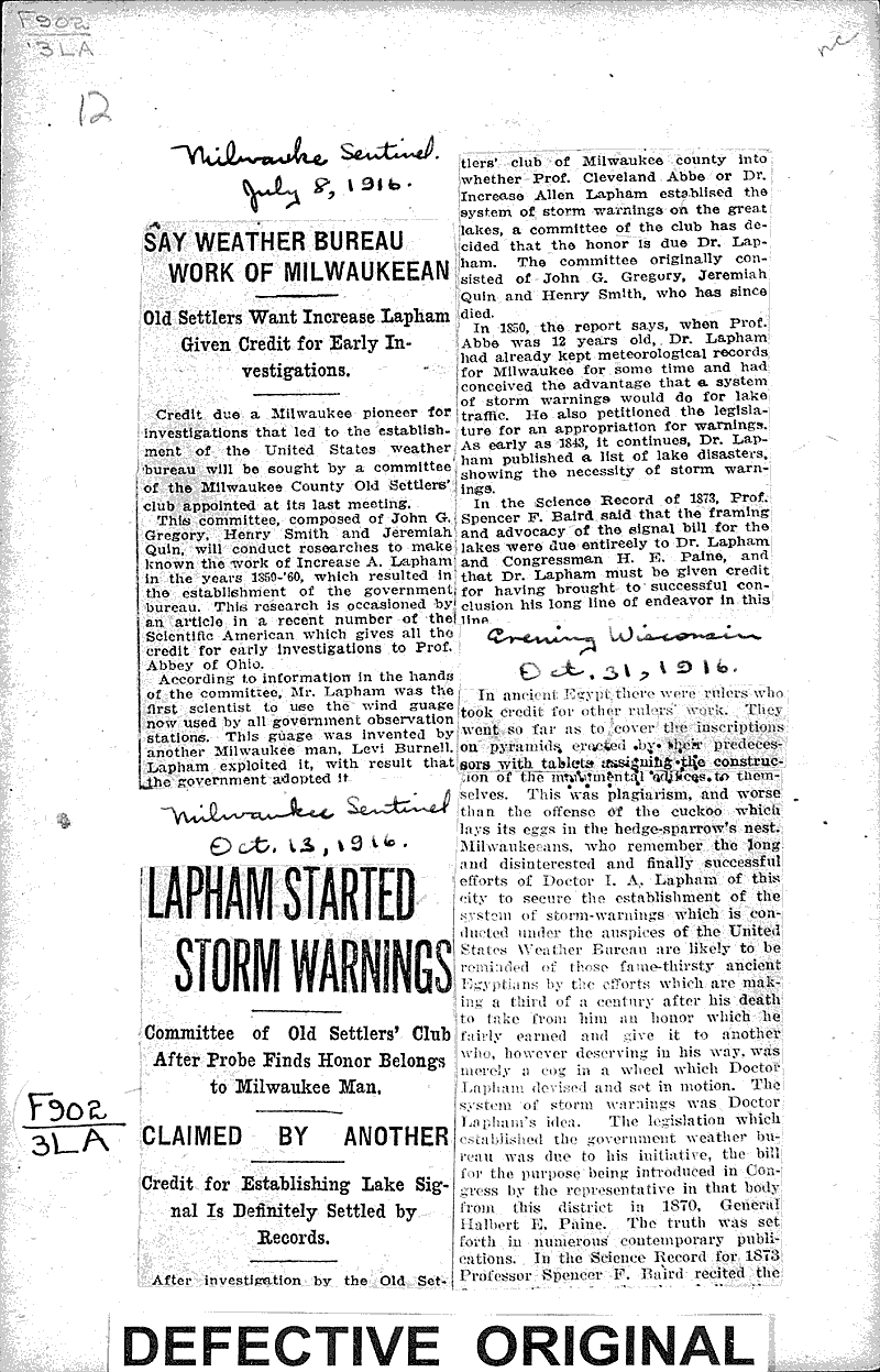  Source: Milwaukee Sentinel Date: 1916-07-08