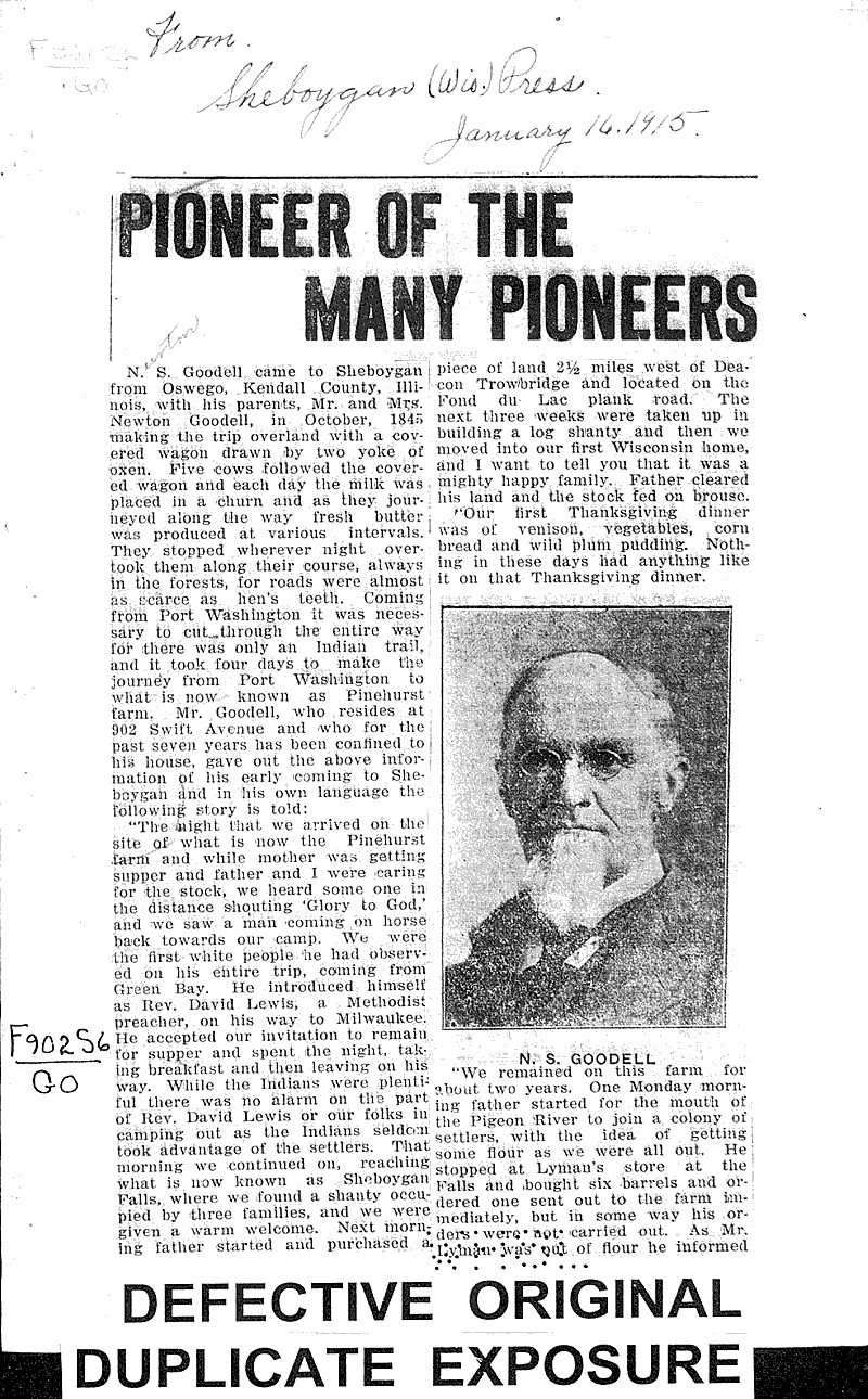  Source: Sheboygan Press Topics: Immigrants Date: 1915-01-16
