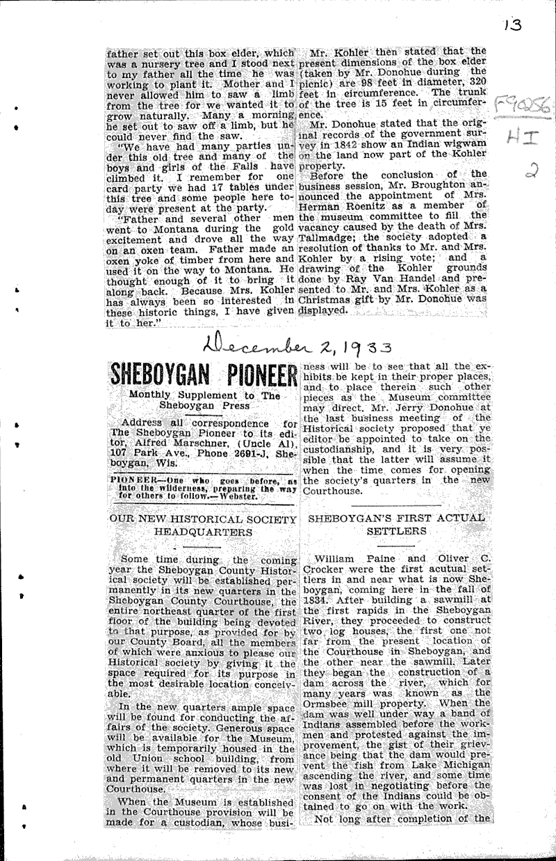  Source: Sheboygan Daily Press Topics: Education Date: 1931-07-24