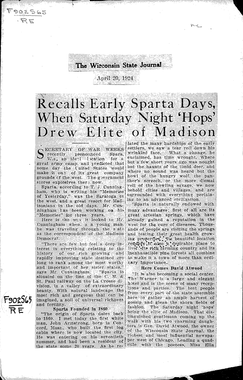  Source: Wisconsin State Journal Date: 1924-04-20