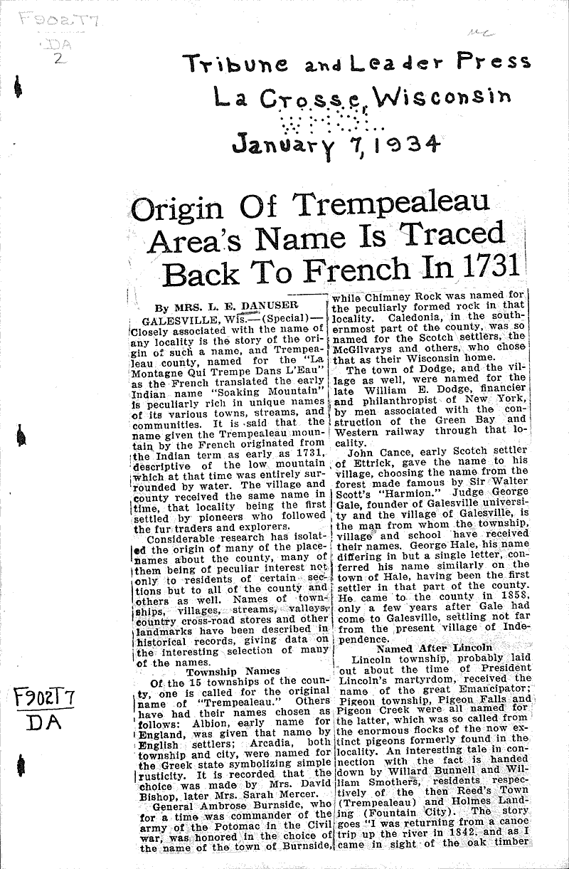  Source: La Crosse Tribune and Leader-Press Date: 1934-01-07