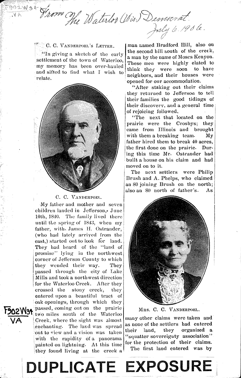  Source: Waterloo Democrat Date: 1906-07-06