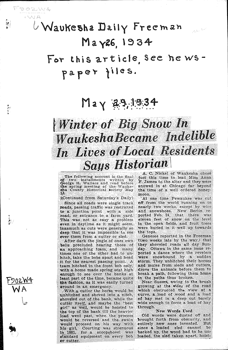  Source: Waukesha Daily Freeman Date: 1934-05-28