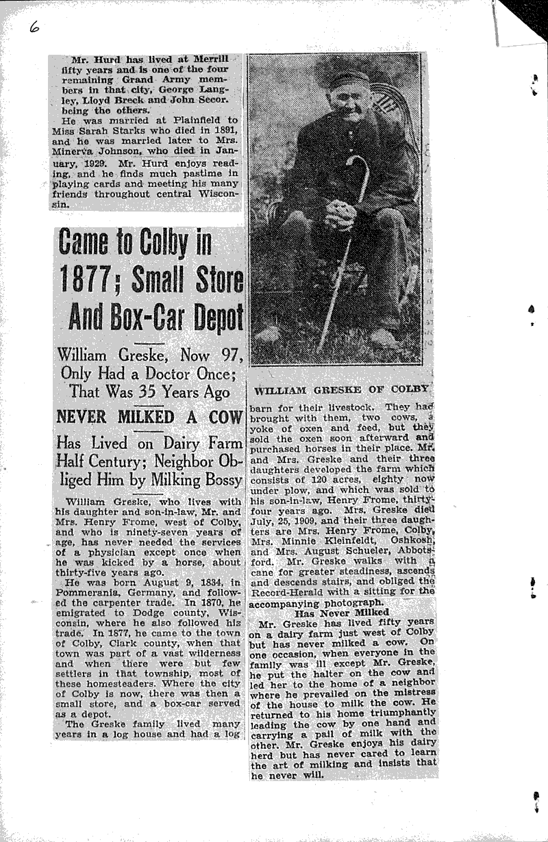  Source: Wausau Record-Herald Topics: Immigrants Date: 1931-11-10