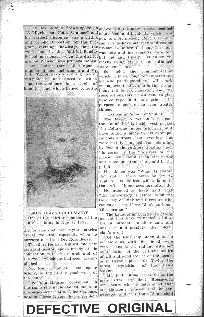  Source: Wausau Record-Herald Topics: Church History Date: 1908-06-03