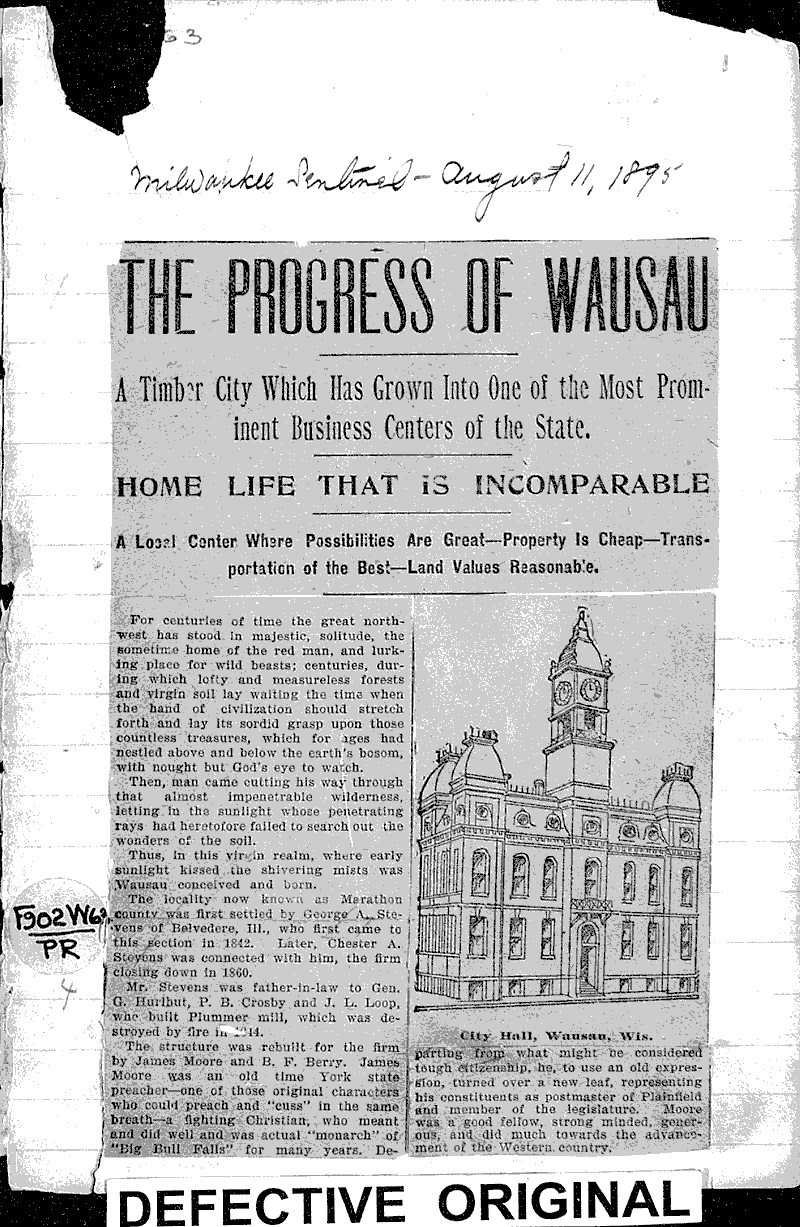  Source: Milwaukee Sentinel Date: 1895-08-11