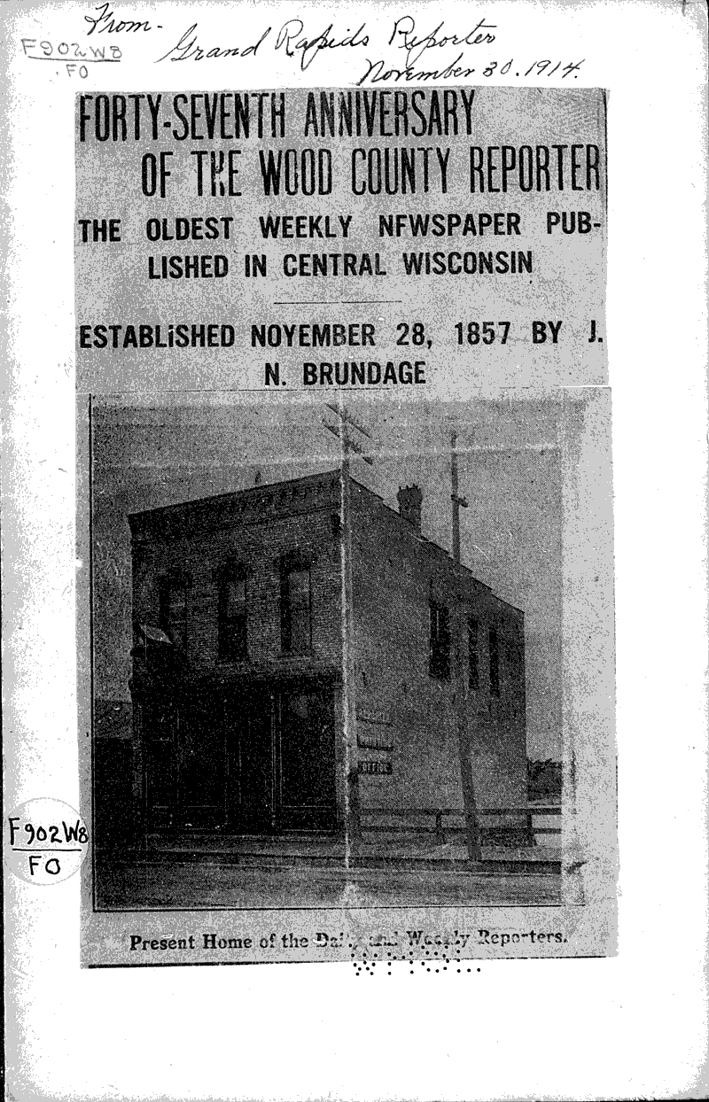  Source: Grand Rapids Reporter Topics: Industry Date: 1914-11-30