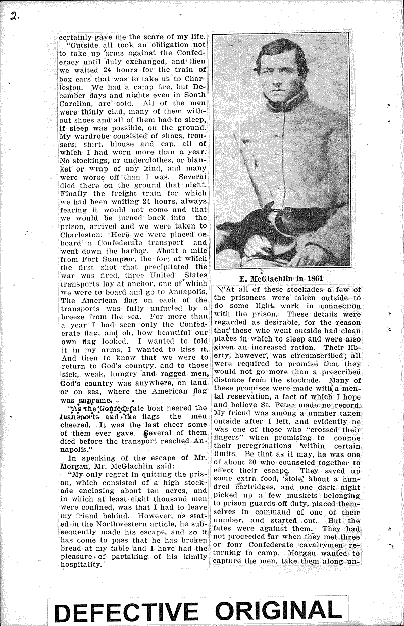  Source: Stevens Point Daily Journal Topics: Civil War Date: 1922-10-20