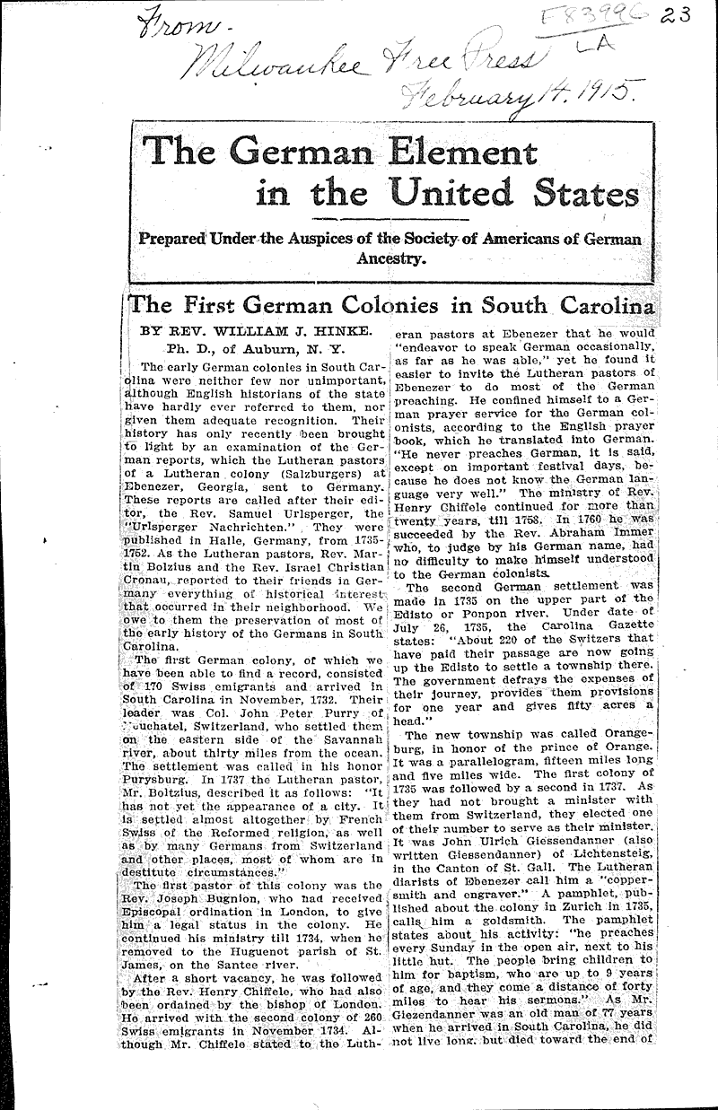  Source: Milwaukee Free Press Topics: Immigrants Date: 1914-10-18